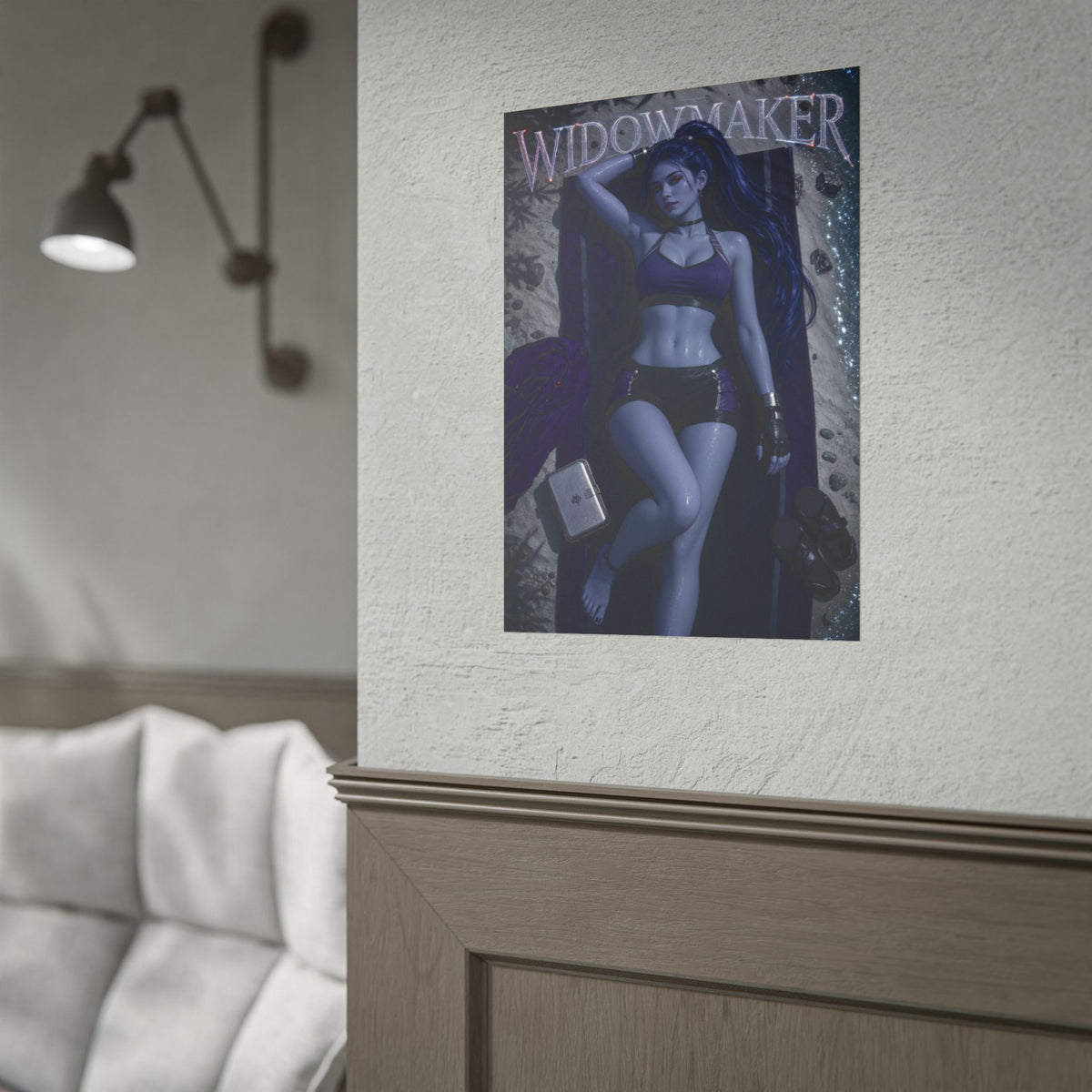 Widowmaker Overwatch Gaming Poster Wall Art Gamer Room Decor Collectible Print