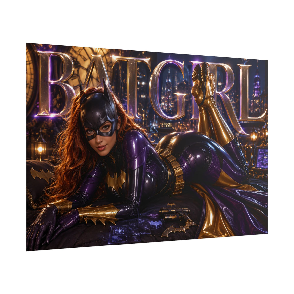 Batgirl Batman Poster Comic Wall Art Hero Room Decor Collectible Print