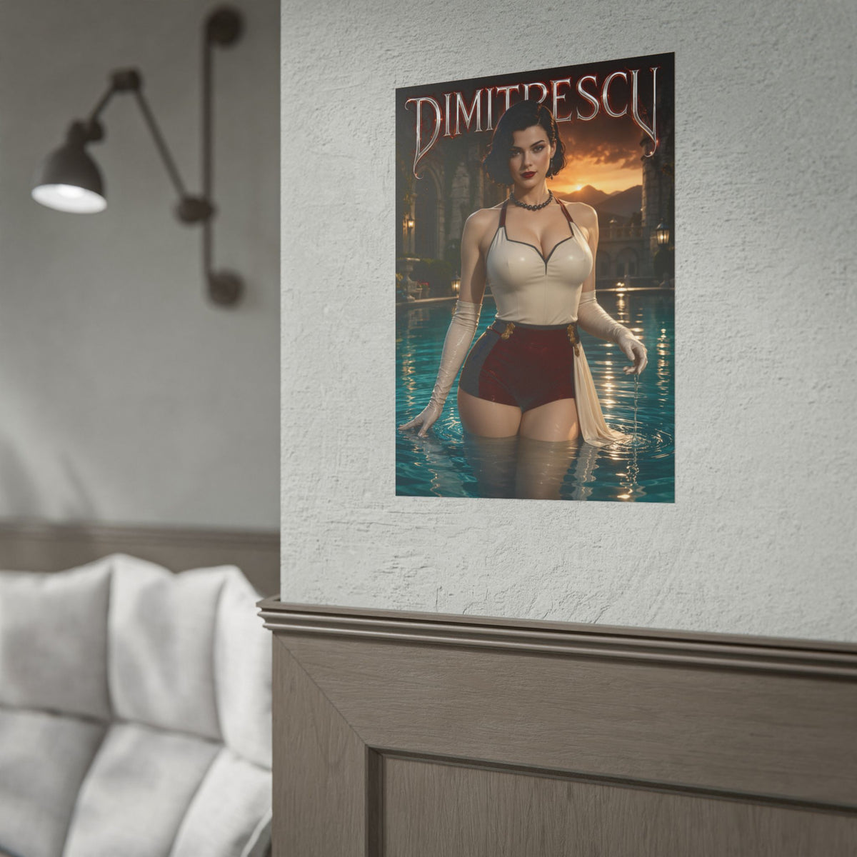 Lady Dimitrescu Resident Evil Poster Wall Art Character Room Decor Collectible P