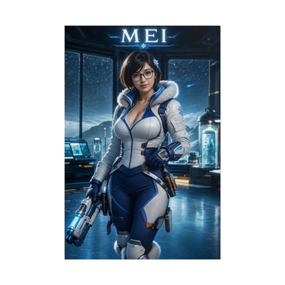 Overwatch Mei Poster Blizzard Game Wall Art Print Decor