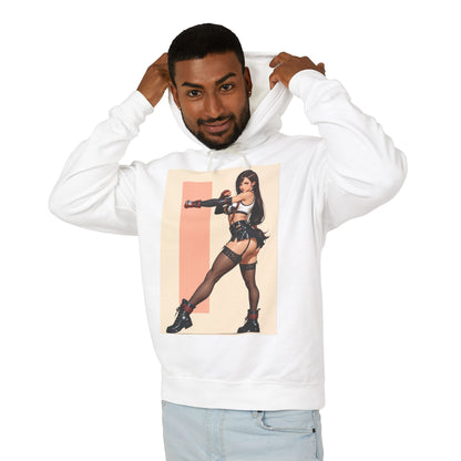 Худі з капюшоном Tifa Lockhart | Худі з фентезійною RPG | Пуловер з аніме-воїном