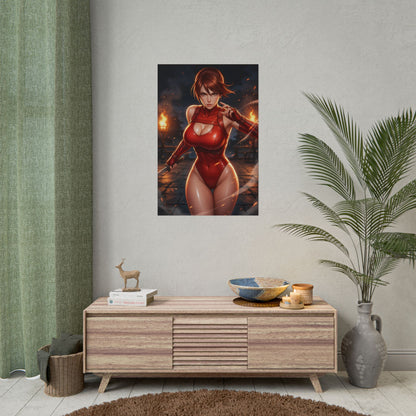 Taki Soulcalibur Poster Anime Girl Wall Art Fantasy Fighter Woman Print Gaming Room Decor Character Artwork Gift