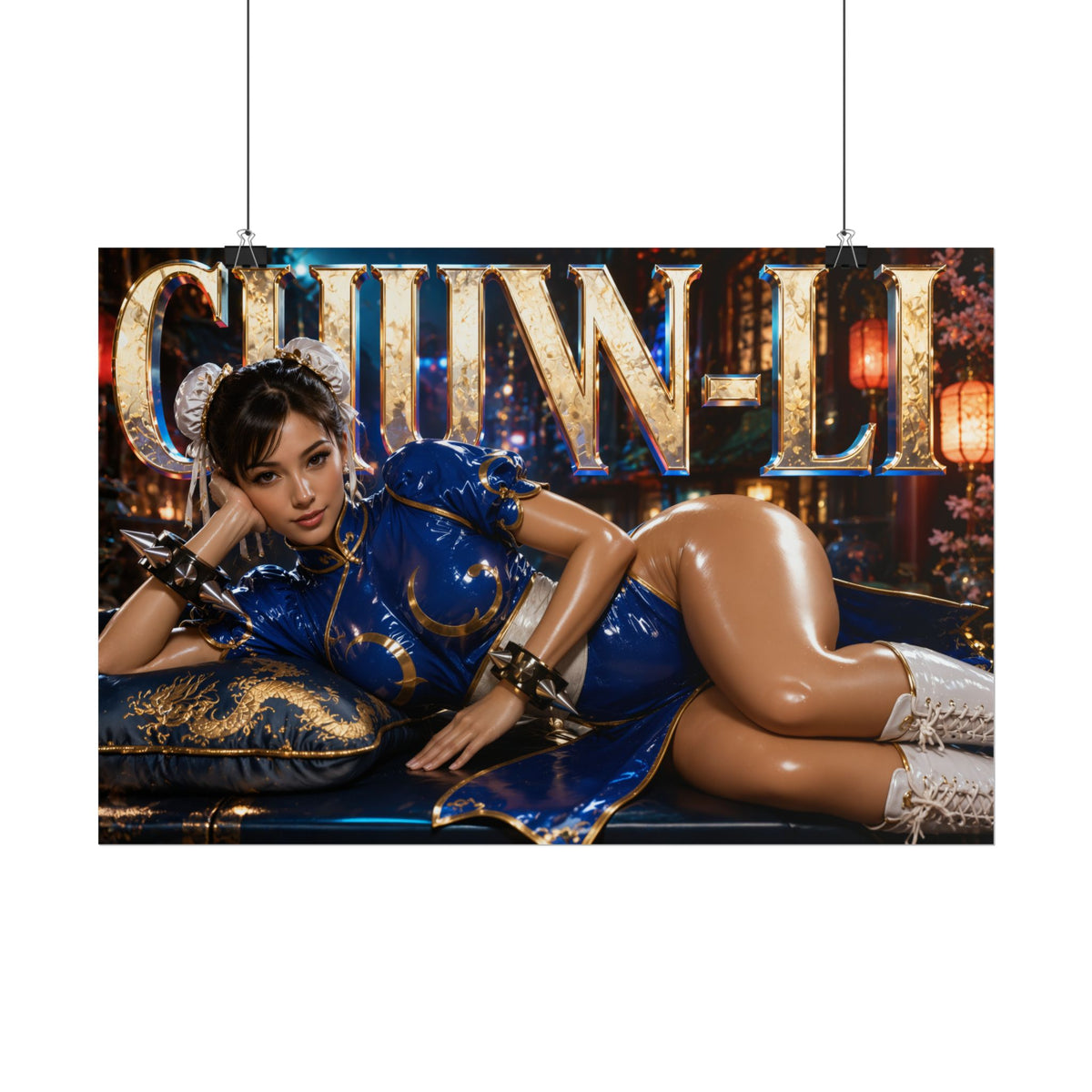Gaming Wall Art Chun Li Street Fighter Poster Game Room Decor Gamer Gift Print