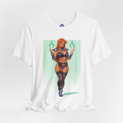 Starfire-T-Shirt | DC-Heldin-Shirt für Gamer &amp; Anime-Fans | Cosmic Waifu-Shirt