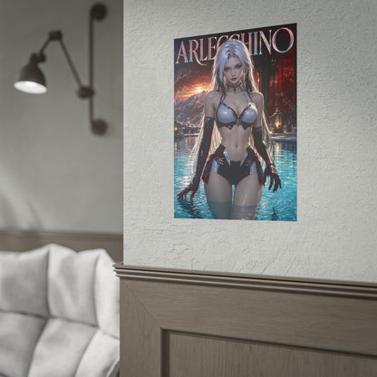 Arlecchino Genshin Impact Poster Anime Wall Art Manga Style Bedroom Room Decor