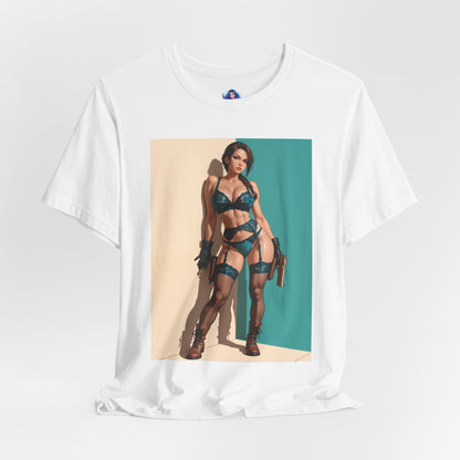 Lara Croft Shirt | Tomb Raider Anime-T-Shirt für Gamer &amp; Sammler | T-Shirt für starke Heldinnen