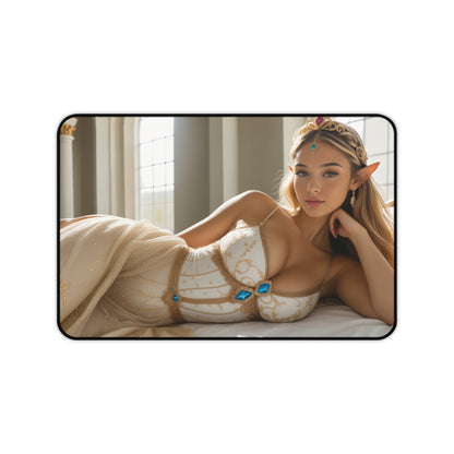 Килимок для столу принцеси, килимок для миші з фентезійною дівчиною, елегантний ігровий стіл