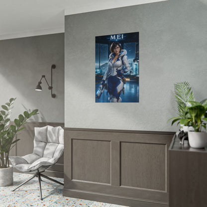 Overwatch Mei Poster Blizzard Game Wall Art Print Decor