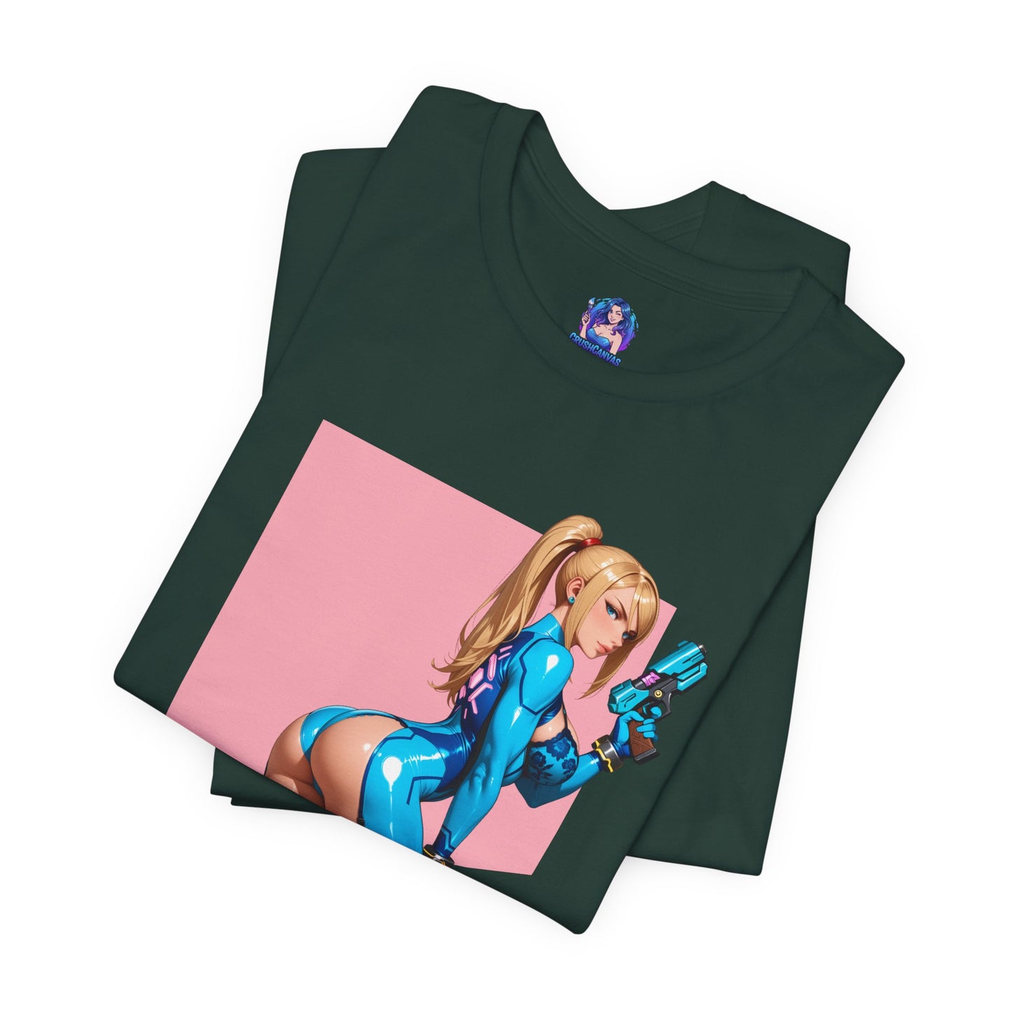 Samus Aran T-Shirt | Sci-Fi-Heldin-Shirt für Gamer und Otaku-Fans | Zero Suit Kriegerin-Shirt