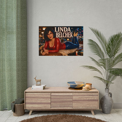 Linda Belcher Character Poster Bobs Burgers Wall Decor Collectible Art Print
