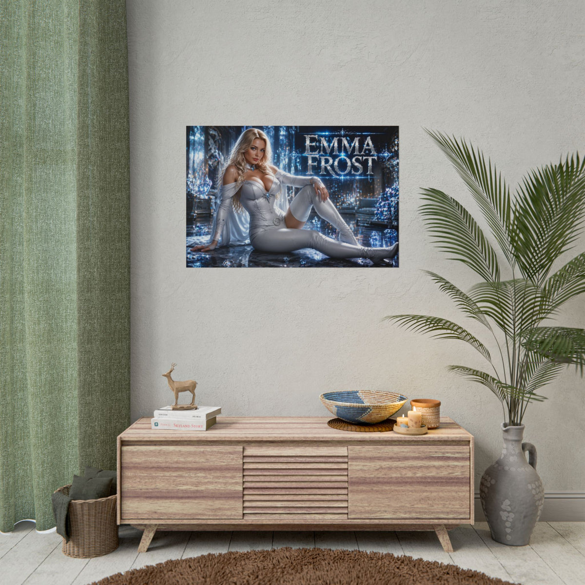 Emma Frost Character Poster Comic Style Wall Decor Bedroom Collector Gift