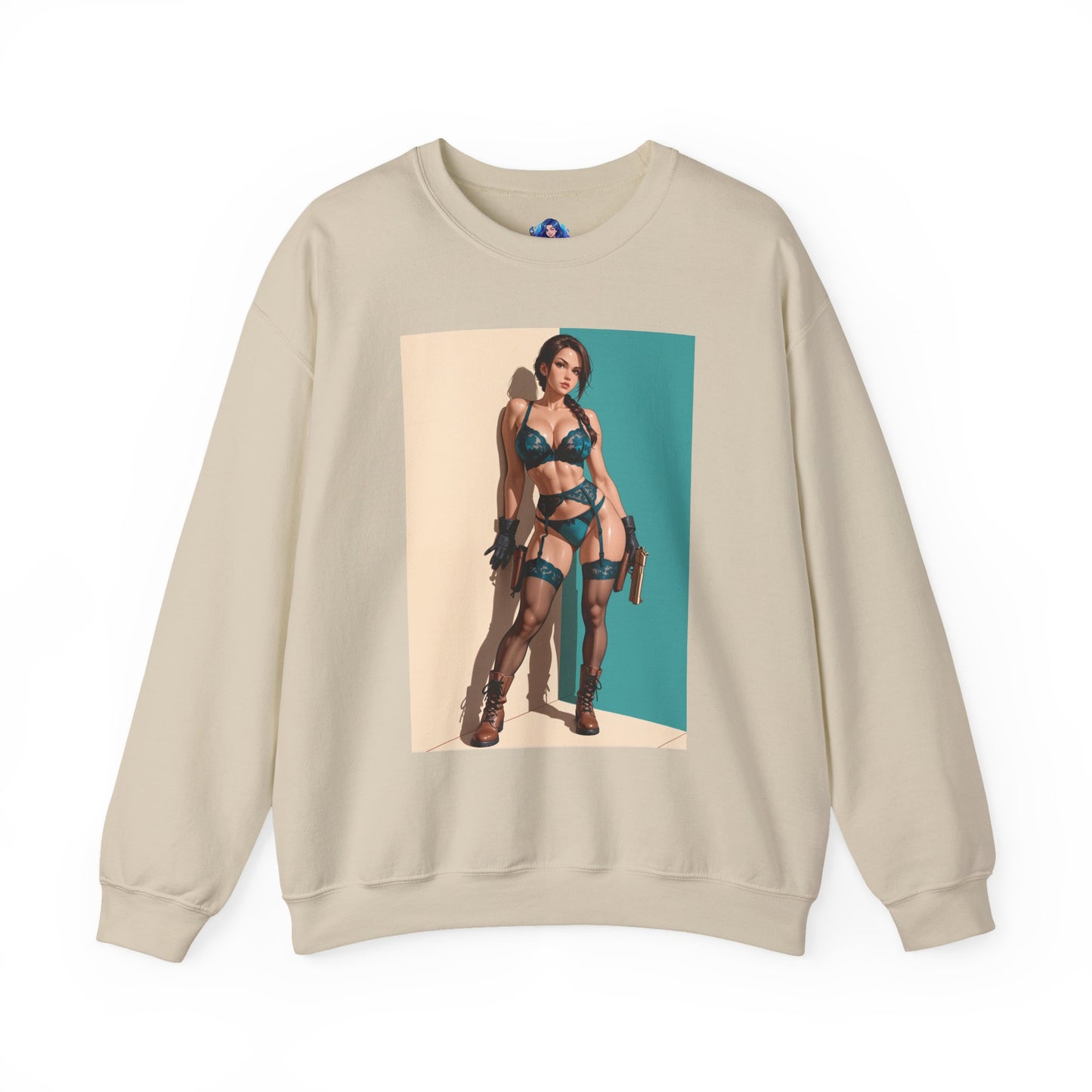 Толстовка Lara Croft, футболка з круглим вирізом Adventure Icon, ігровий одяг для щоденного носіння