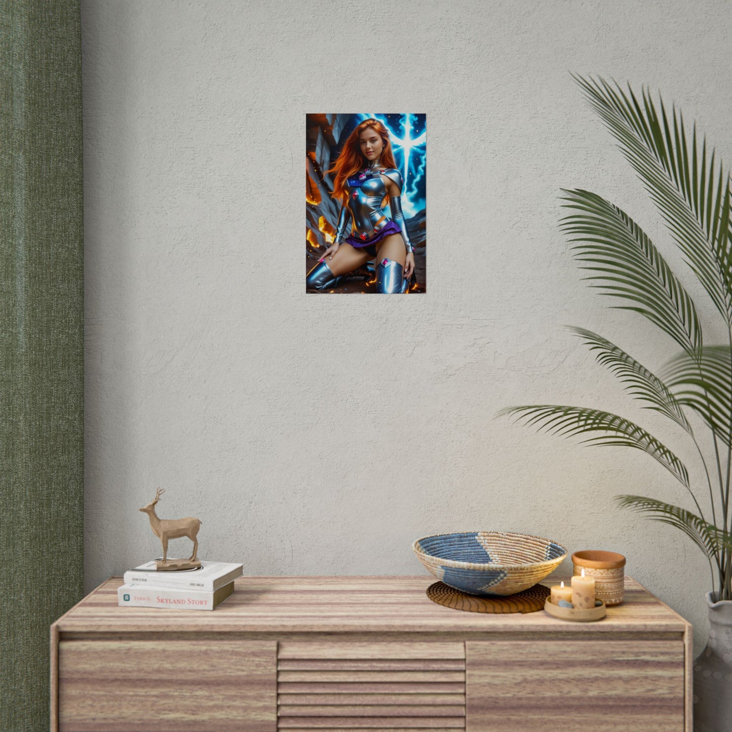 Starfire Poster – Stunning Heroine Wall Art Print for Bedroom or Office Decor