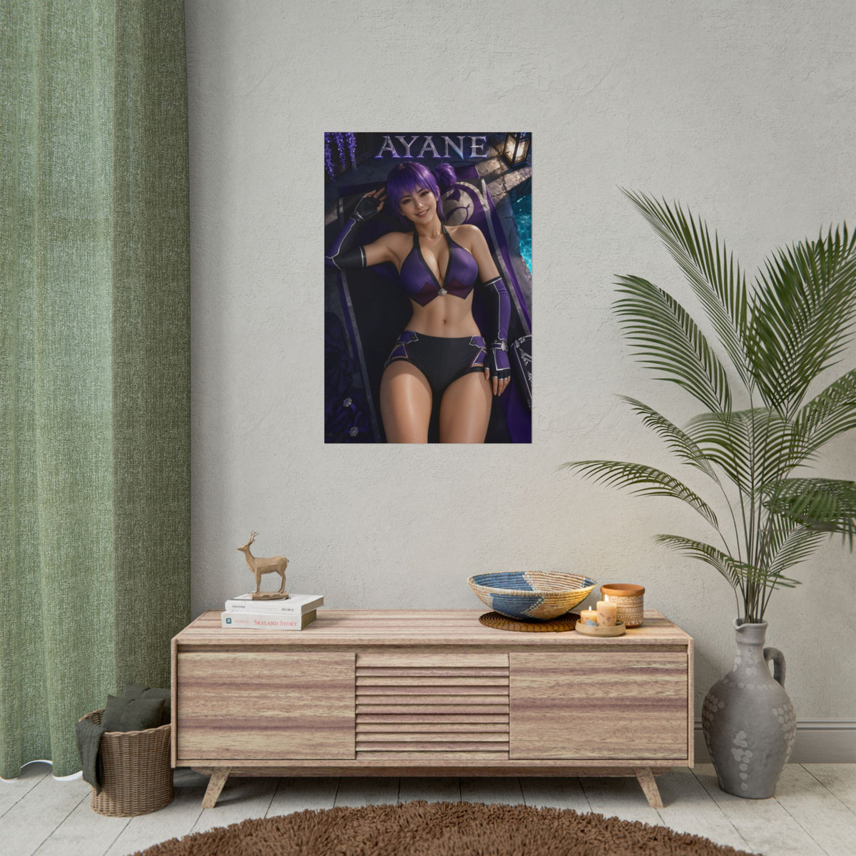 Gaming Wall Art Ayane Dead or Alive Poster Bedroom Game Room Decor Art Print