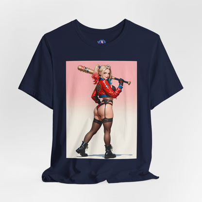 Harley Quinn T-Shirt | DC Comics Waifu-Shirt für Gamer &amp; Fans | Sexy Clown-Girl-Shirt
