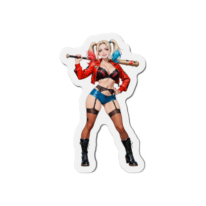 Harley Quinn Magnet – Anime-Bösewicht-Magnet, süße Comic-Kühlschrankdekoration