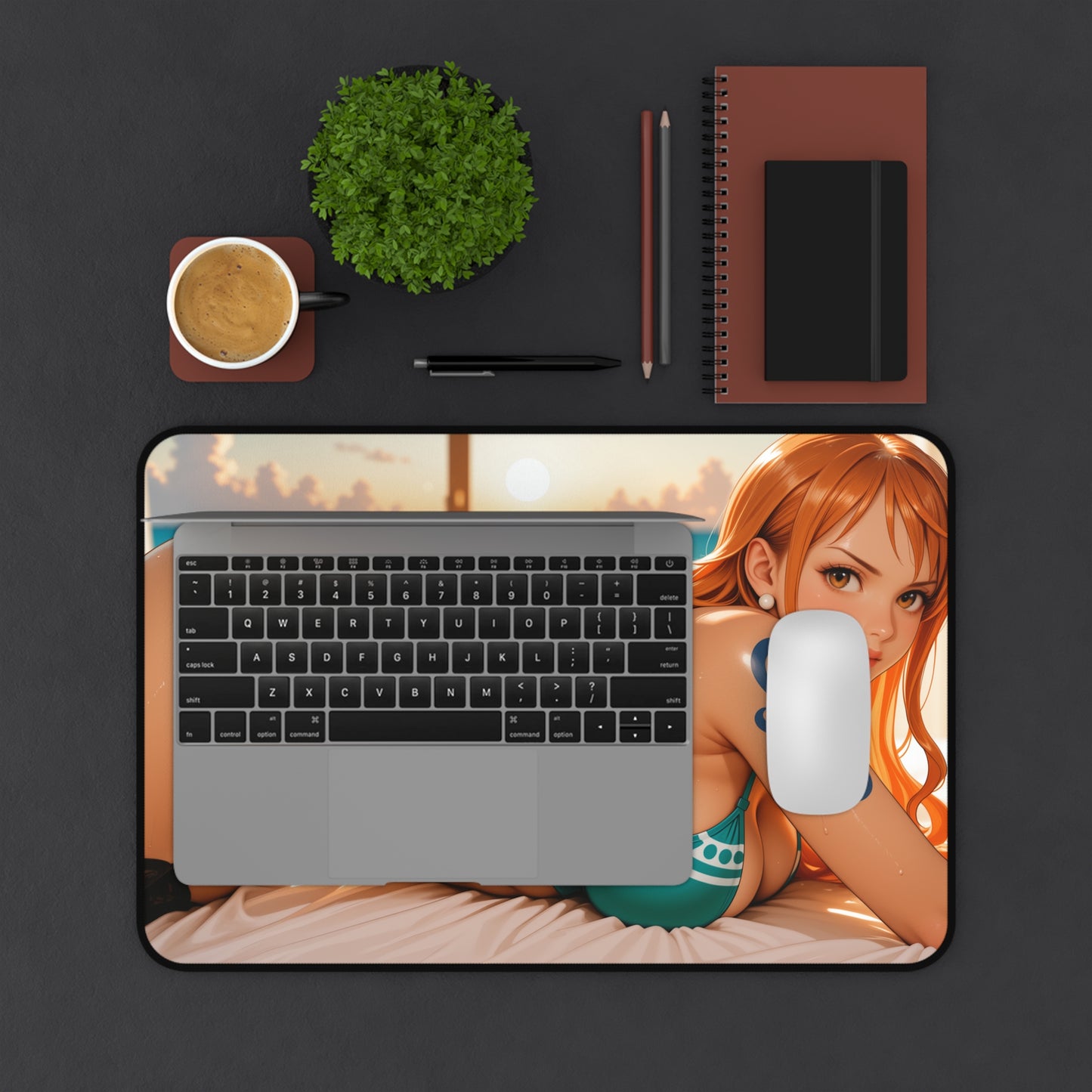 Nami Gaming Mouse Pad, One Piece Desk Mat, Anime Weather Girl Gaming Setup