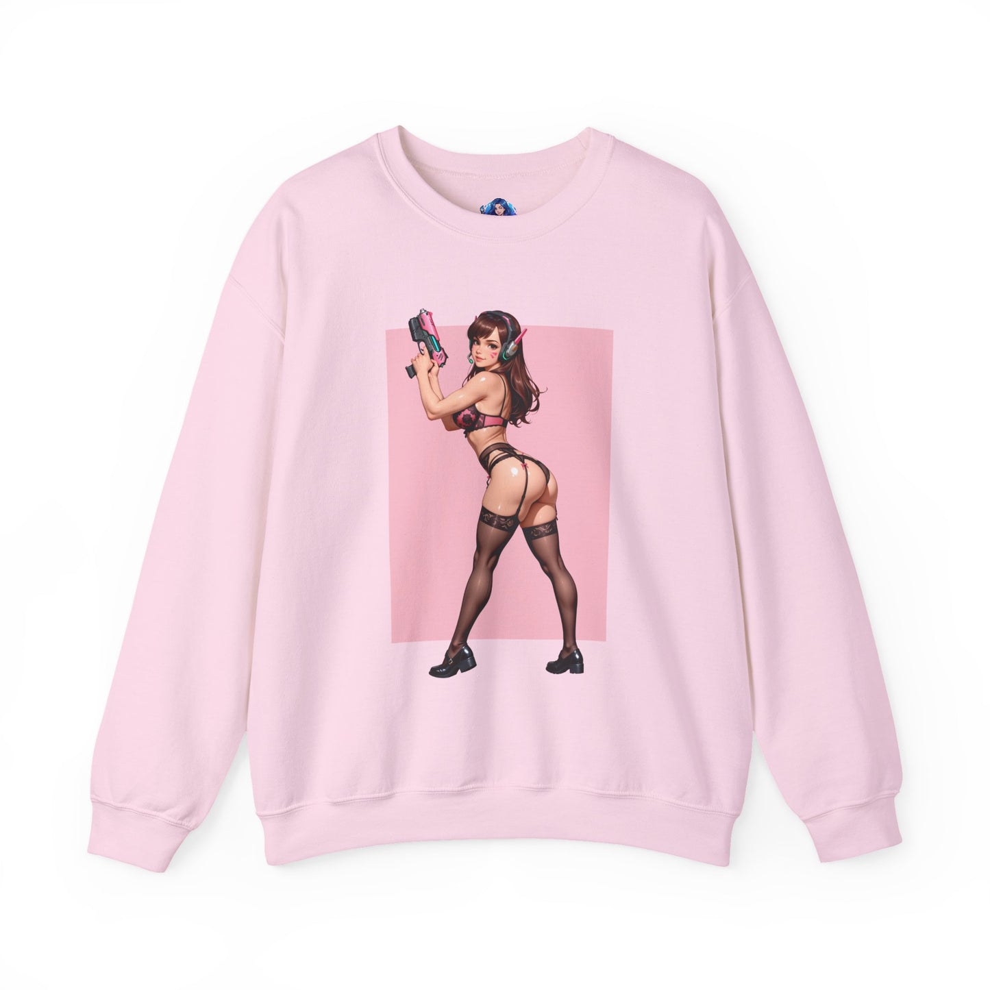 Толстовка D.Va, пухкий топ Overwatch Hero Crewneck, ігровий одяг в стилі аніме для щоденного носіння