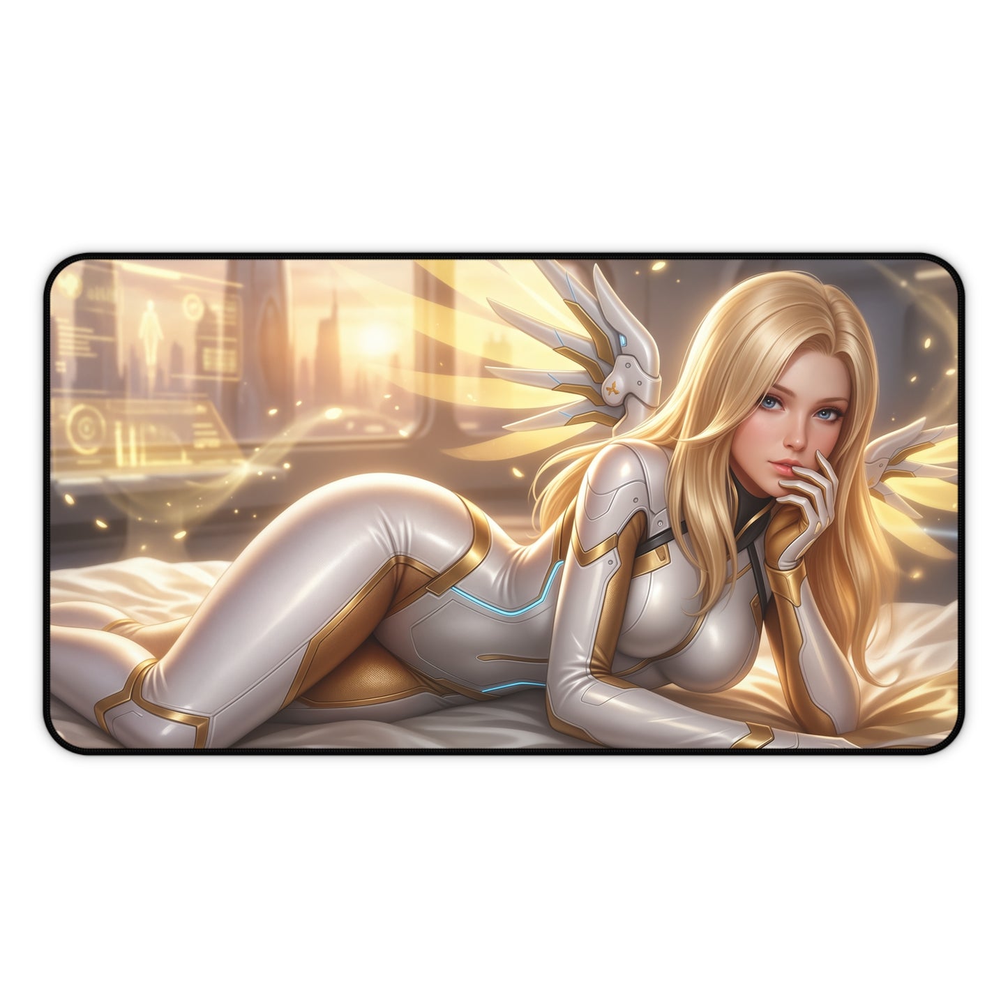 Overwatch Mouse Pad, Mercy Desk Mat, Gamer Gift XXL