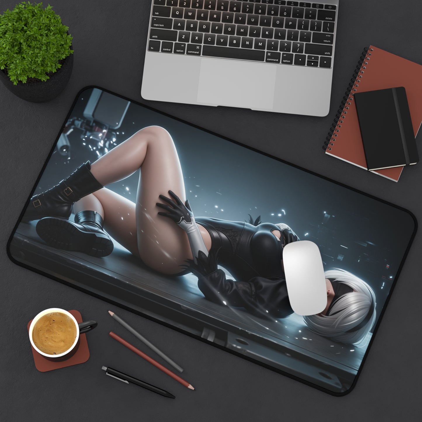 Nier Mouse Pad, 2B Desk Mat, Anime Mouse Pad, Gamer Gift