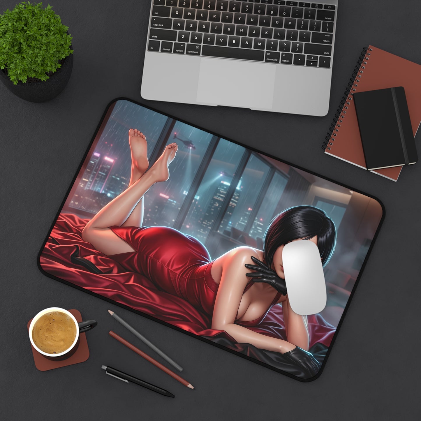 Resident Evil Mouse Pad, Ada Wong Desk Mat, Gamer Gift XXL
