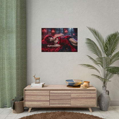 Rias Gremory Poster, Anime Wall Art, Fantasy Anime Print Decor