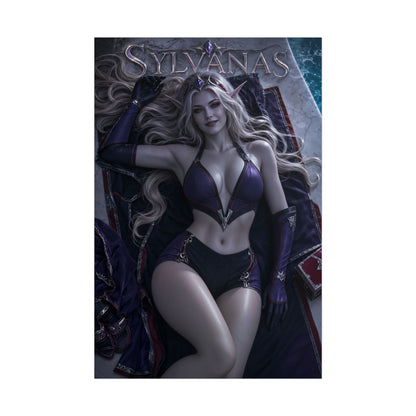 Sylvanas Character Poster Warcraft Fantasy Room Wall Decor Collectible Art
