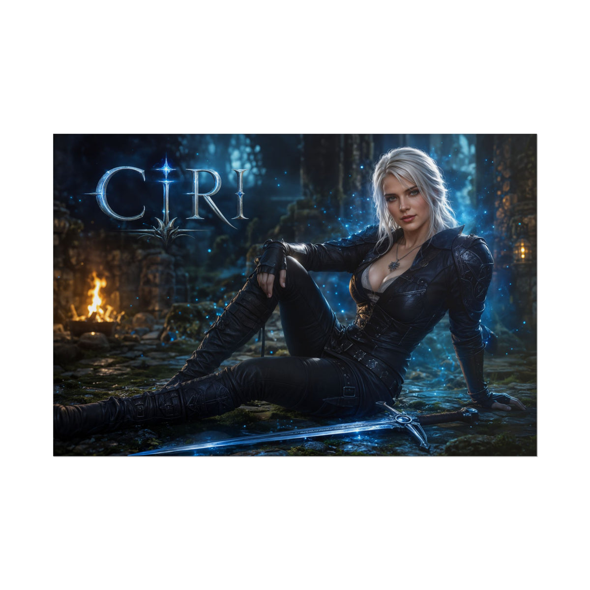 Fantasy Wall Art Ciri The Witcher Poster Room Decor Collector Gift Art Print