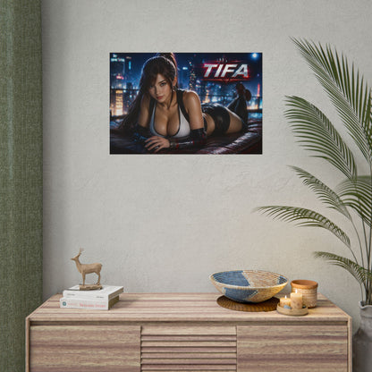 Tifa Lockhart Character Wall Art Gaming Poster Office Room Decor Gift