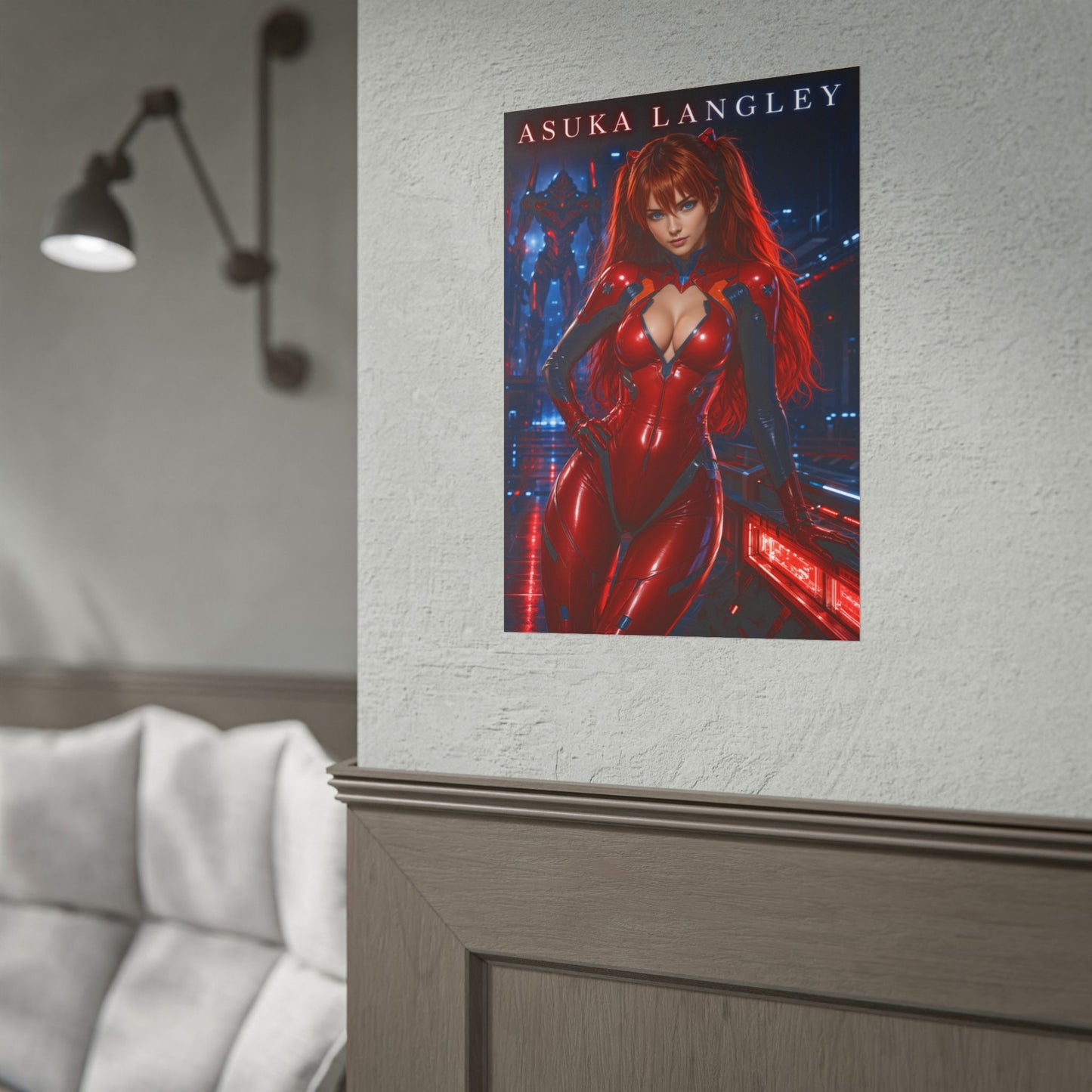 Neon Genesis Evangelion Asuka Langley Poster Anime Wall Art