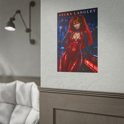 Neon Genesis Evangelion Asuka Langley Poster Anime Wall Art
