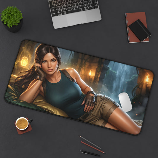 Tomb Raider Mouse Pad, Lara Croft Desk Mat, XXL Pad
