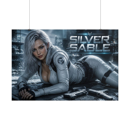 Silver Sable Wall Art Poster Comic Room Decor Collectible Character Print