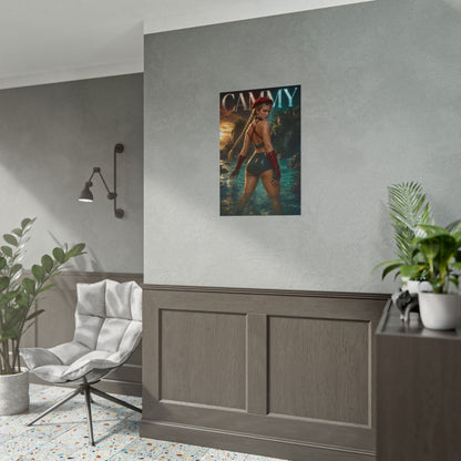 Gaming Wall Art Cammy Street Fighter Poster Bedroom Game Room Decor Art Print