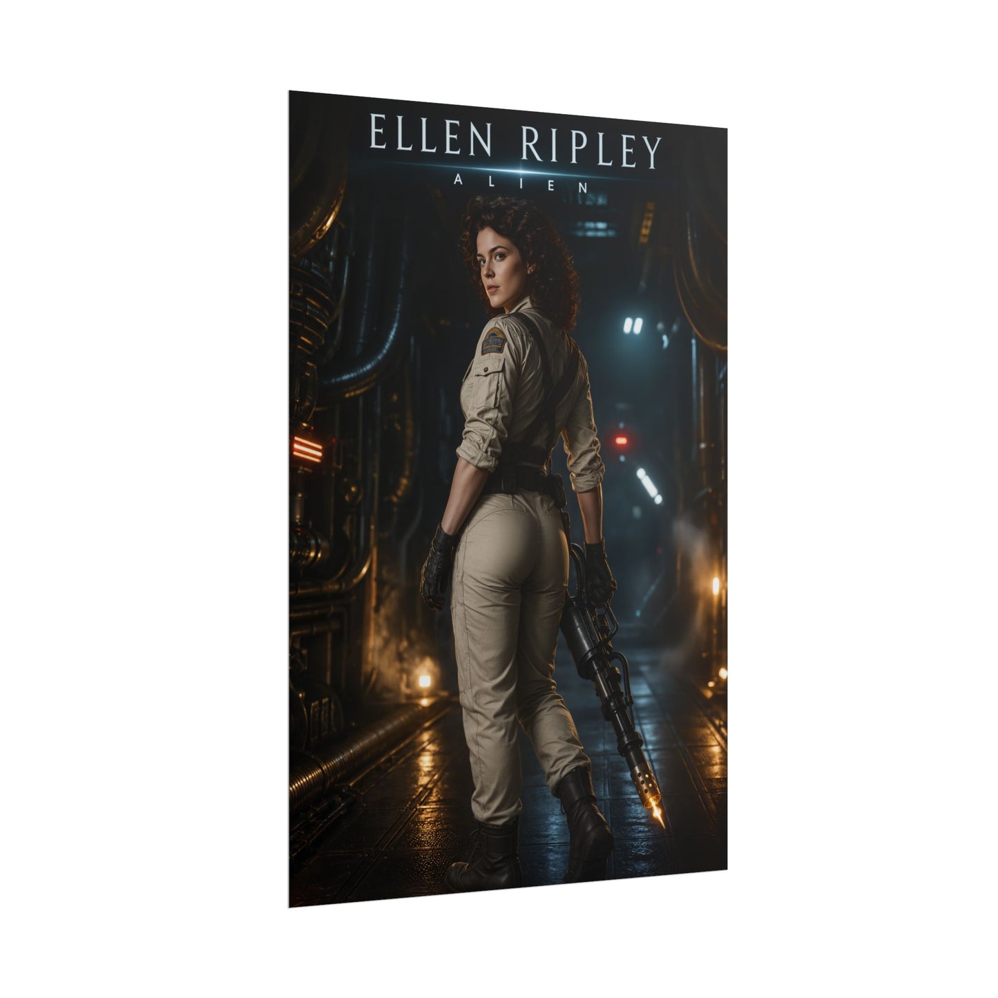 Ellen Ripley Poster, Alien Wall Art, Sci Fi Movie Print Decor
