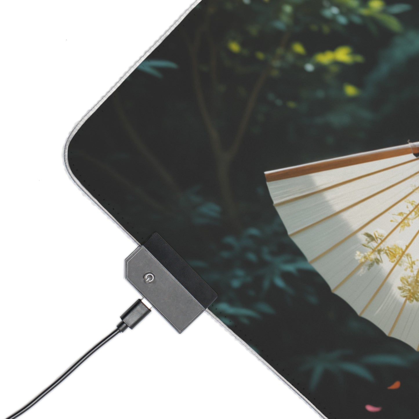 Nezuko Kamado Schreibtischunterlage – LED RGB Pad, Waifu Anime Girl Gaming Setup