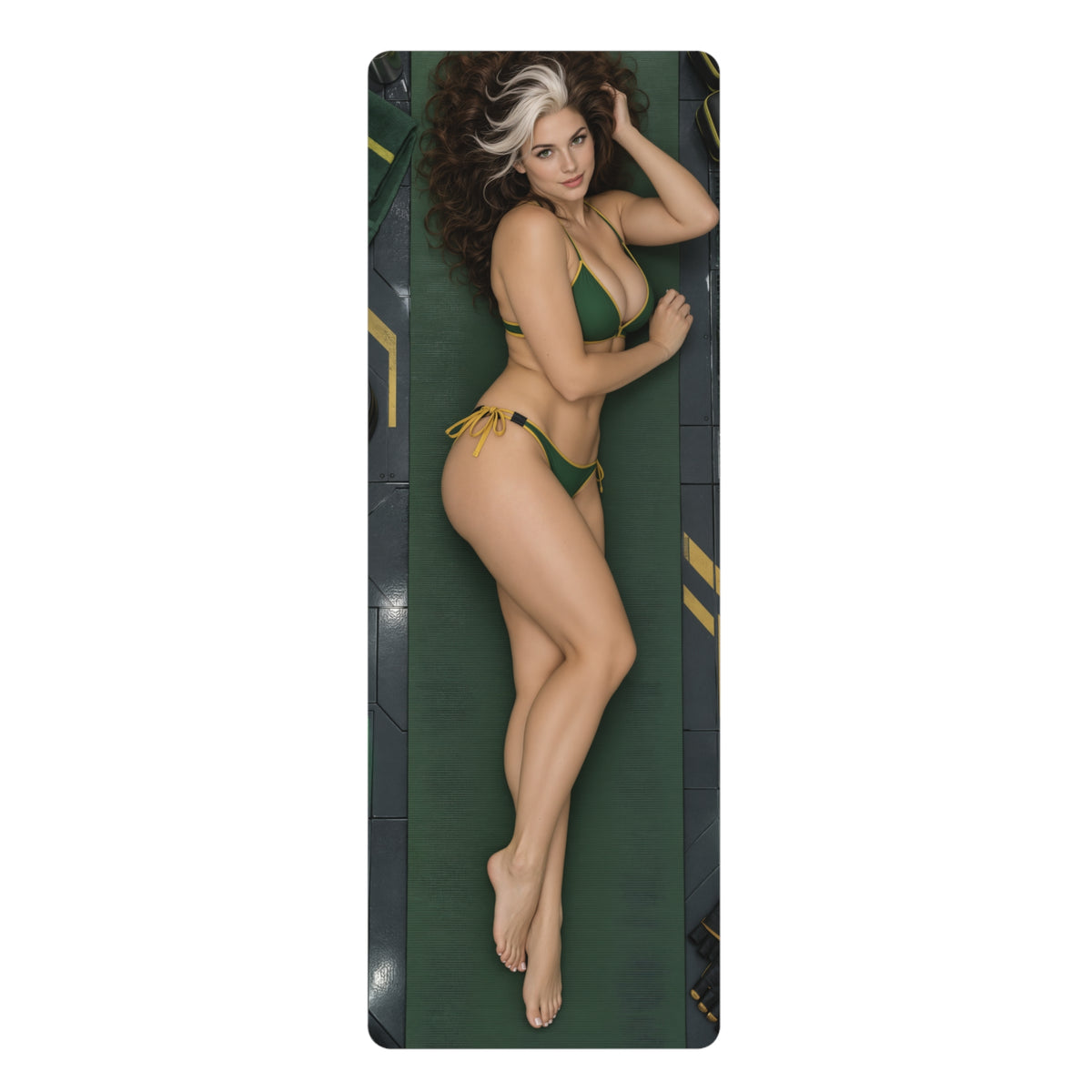 Rogue 24x72 Yoga Workout Mat Non Slip Rubber Fitness Mat