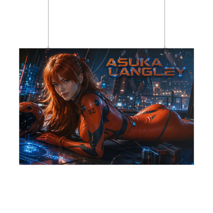 Asuka Langley Character Poster Evangelion Anime Room Wall Decor Collectible Art