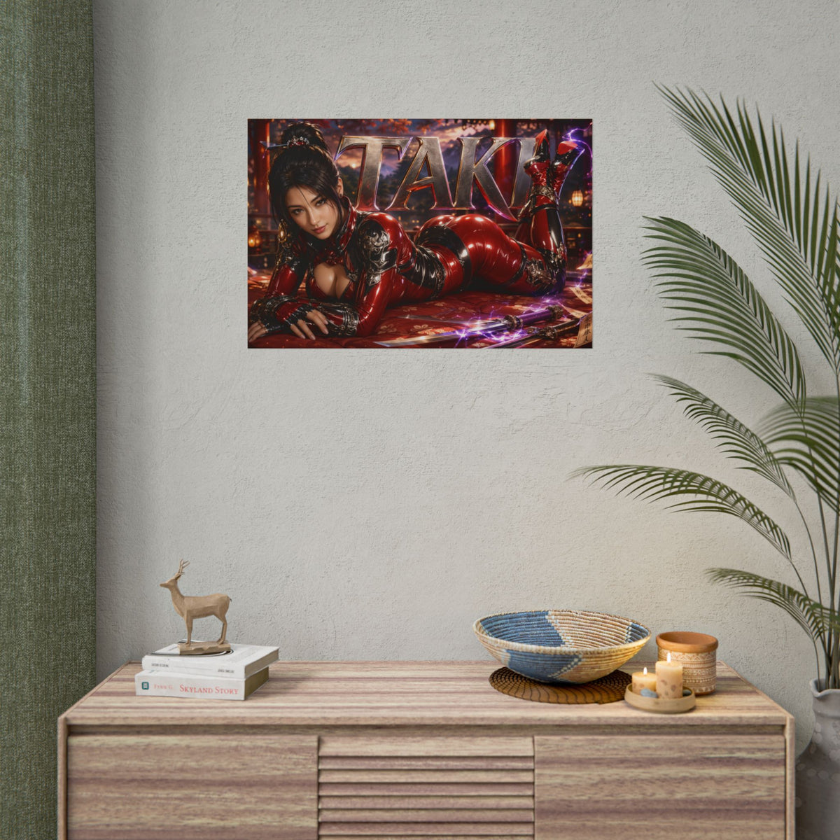 Gaming Wall Art Taki Soulcalibur Poster Game Room Decor Gamer Gift Print