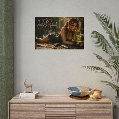 Game Room Decor Lara Croft Tomb Raider Poster Character Wall Art Gamer Gift