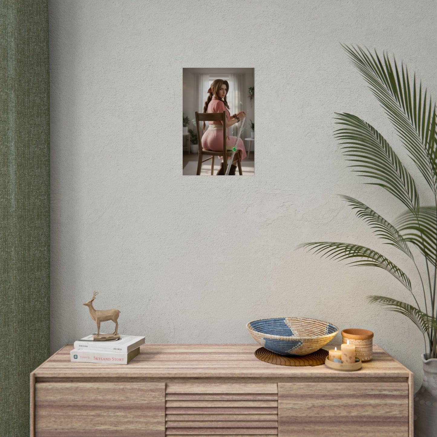 Aerith Poster Final Fantasy Wall Art Print Gaming Room Decor