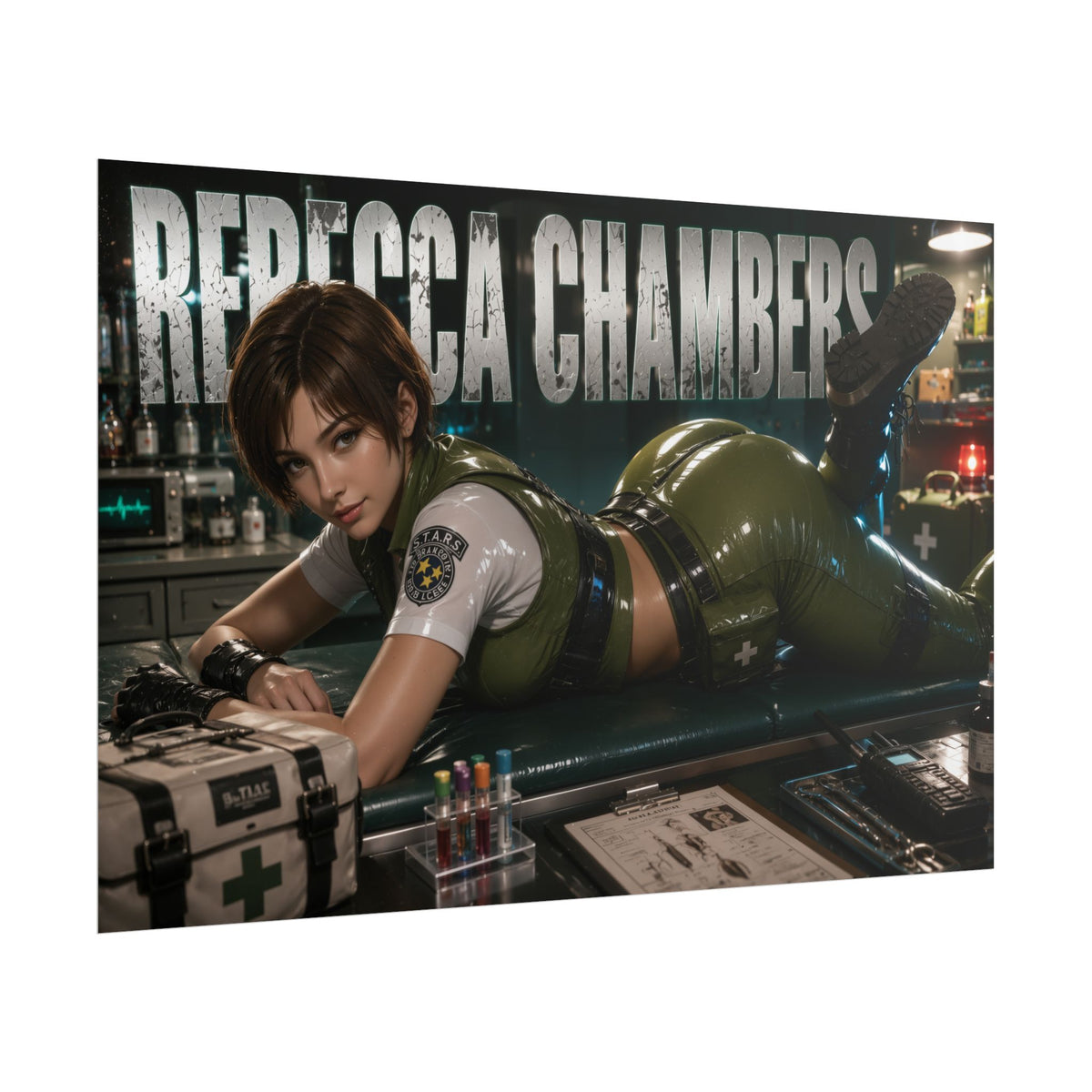 Rebecca Chambers Resident Evil Poster Gaming Wall Art Gamer Room Decor Art Print