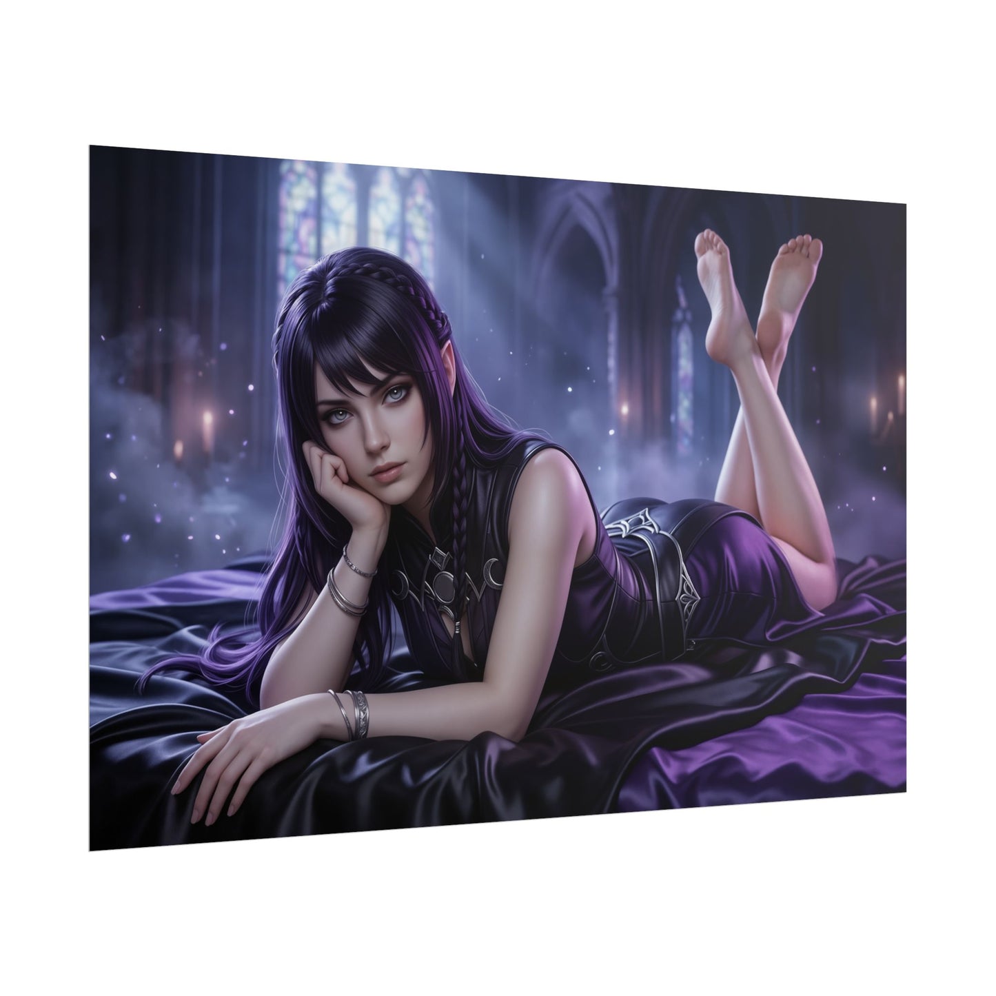 Shadowheart Poster, Baldur's Gate Wall Art, Fantasy Print Decor