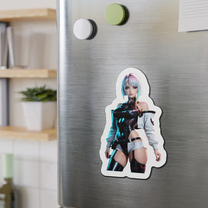 Lucy Edgerunners Magnet – Cyberpunk-Anime-Kühlschrankmagnet, Netrunner-Mädchen-Dekoration