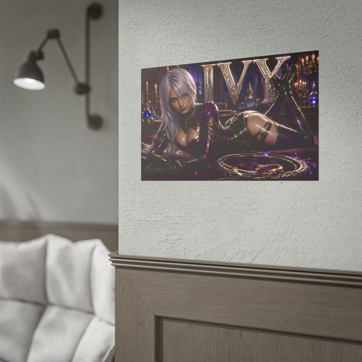 Ivy Valentine Character Poster Soulcalibur Gamer Room Wall Art Collectible Decor