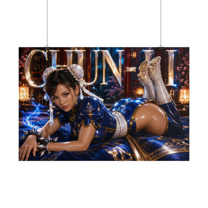 Chun Li Street Fighter Poster Gaming Wall Art Gamer Room Decor Collectible Print
