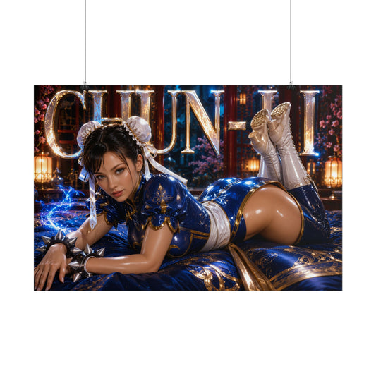 Chun Li Street Fighter Poster Gaming Wall Art Gamer Room Decor Collectible Print