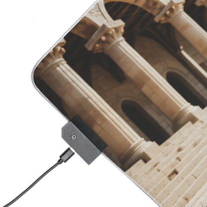 2B Nier Automata Schreibtischunterlage – LED RGB-Pad, Waifu Anime Girl Gaming-Setup