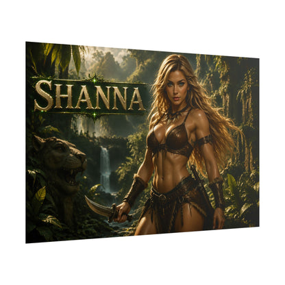 Shanna Character Poster Comic Style Wall Decor Bedroom Collector Gift