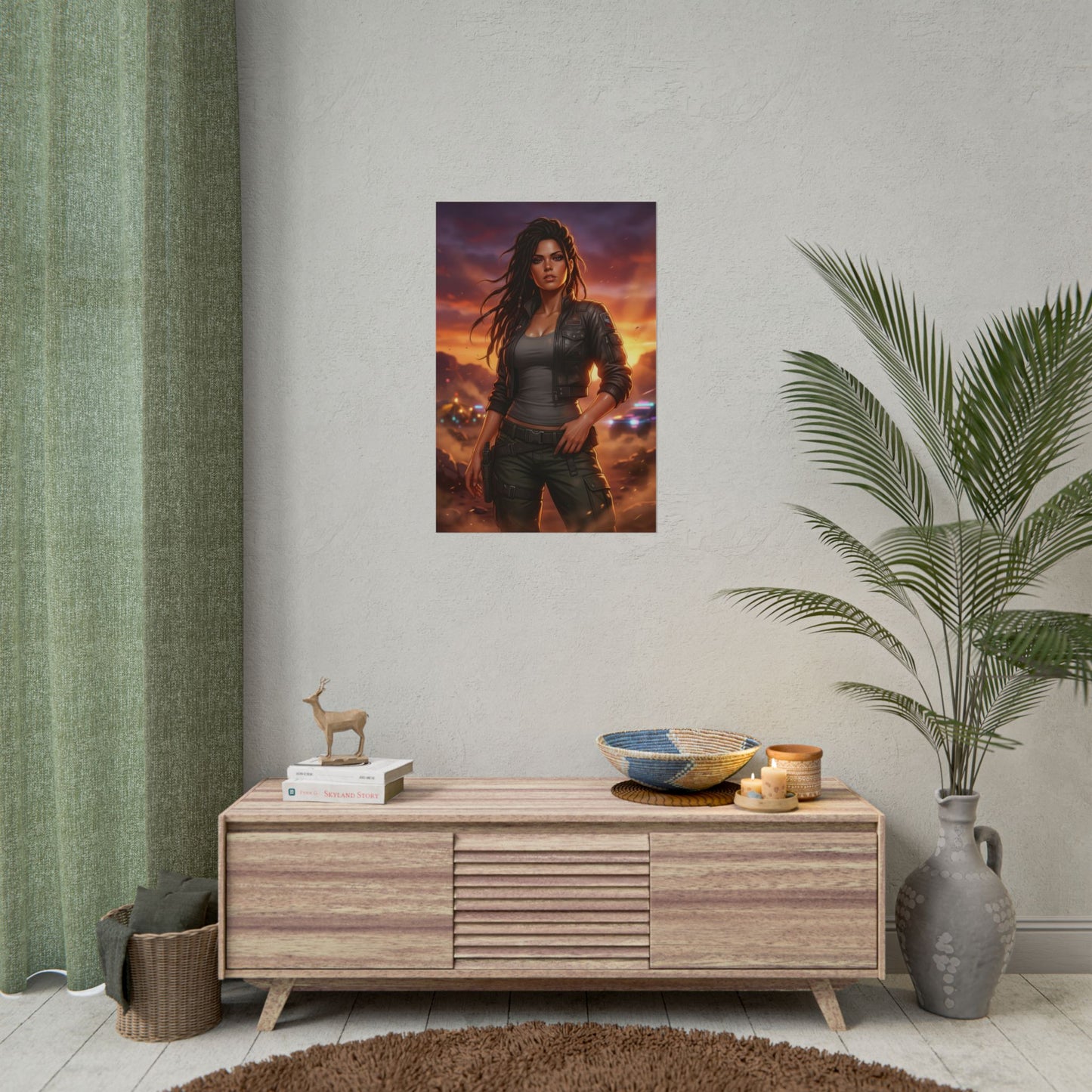 Panam Palmer Cyberpunk 2077 Poster Futuristic Woman Wall Art Sci Fi Girl Print Desert Nomad Character Gaming Room Decor Gift